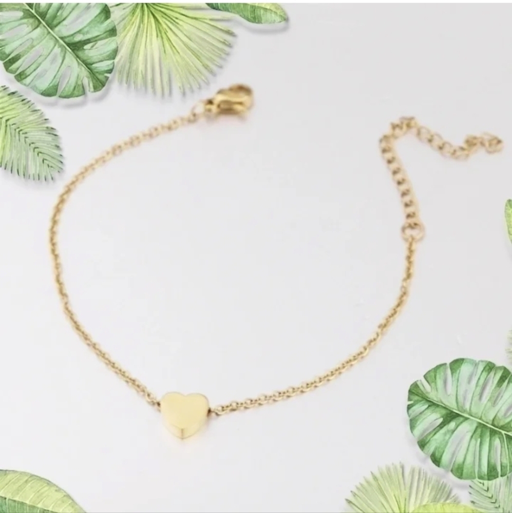 Gold Heart Bracelet
